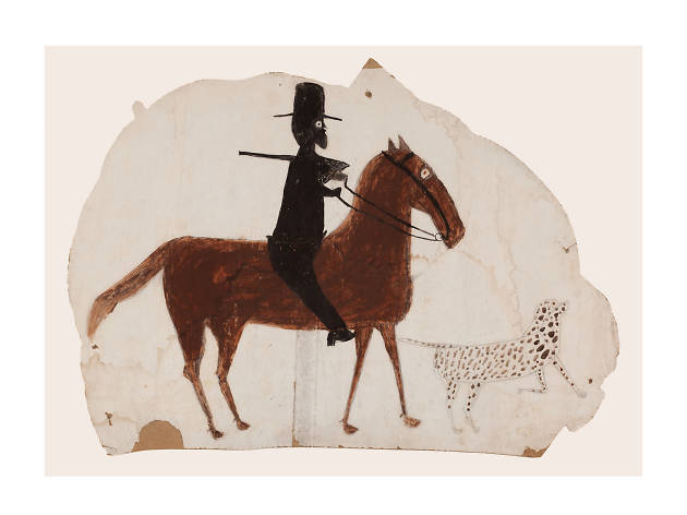 Bill Traylor, Hunter on Horseback with Spotted Dog, 1939-1942 Bill Traylor, Hunter on Horseback with Spotted Dog, 1939-1942