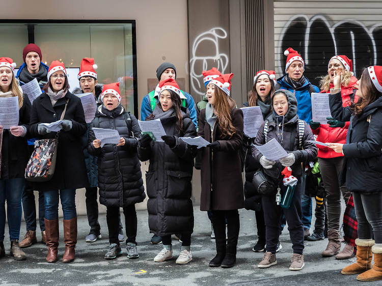 Washington Square Christmas Eve Caroling