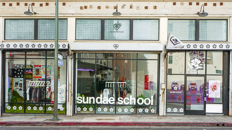 Sundaw School weed pop up DTLA Let There be Light cannabis Innerspace