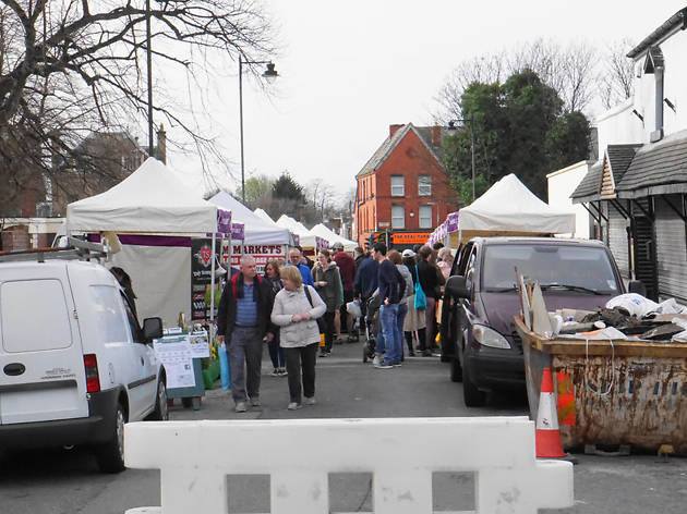 Lark Lane farmers’ market Stalls at Lark Lane farmers’ market