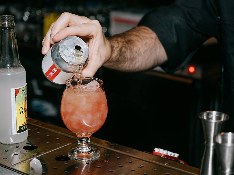 Fulton Market Handshake at Time Out Market Bar