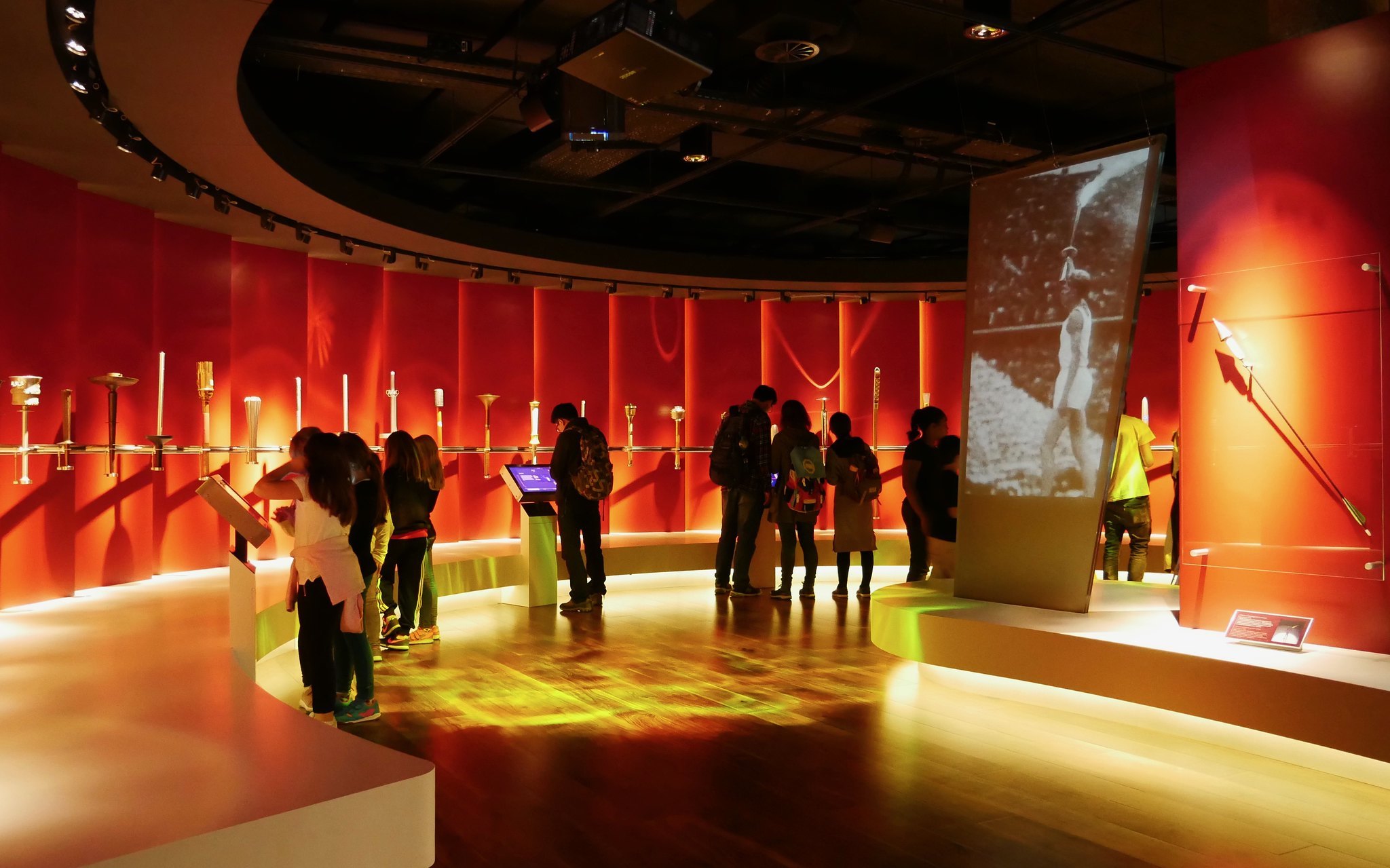 Torch collection at The Olympic Museum