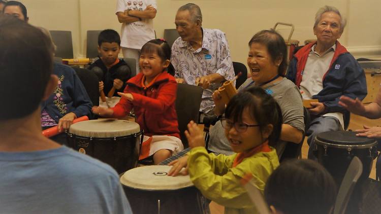 Inter-generational percussion 