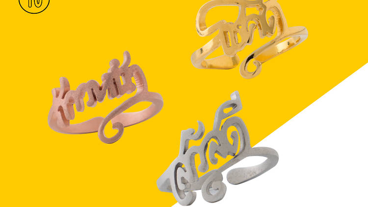 Thai alphabet rings