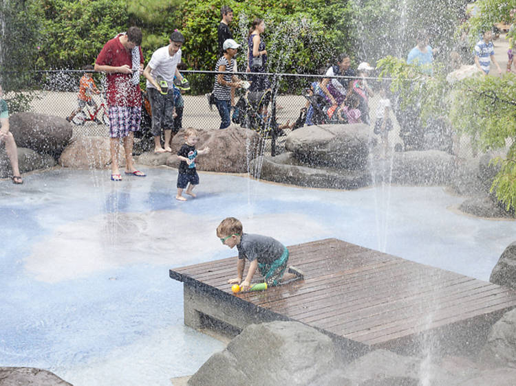 Splash parks in NYC