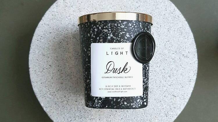 Dusk terrazzo candle jar ($53.90)