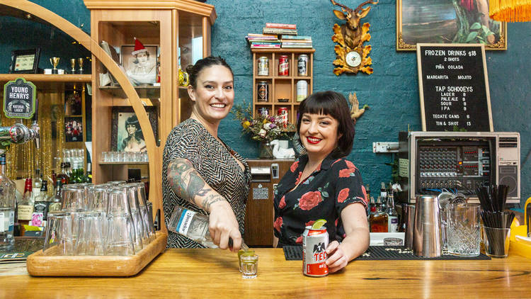 Bar team at The Shady Lady (Photograph: Nathalie Saldumbide)