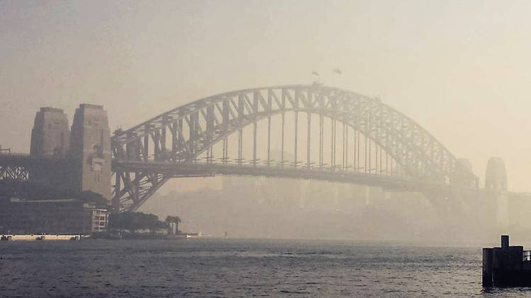 Smokey Sydney Harbour Bridge