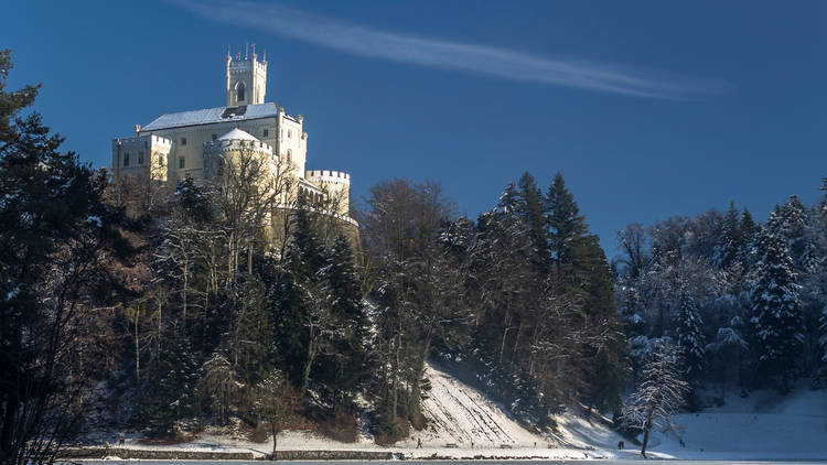 Trakošćan in winter