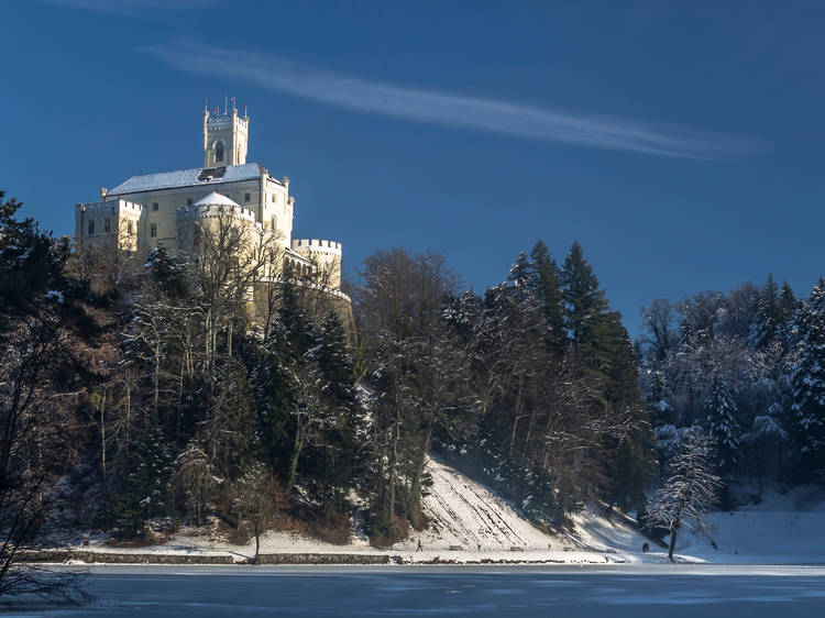 Trakošćan in winter