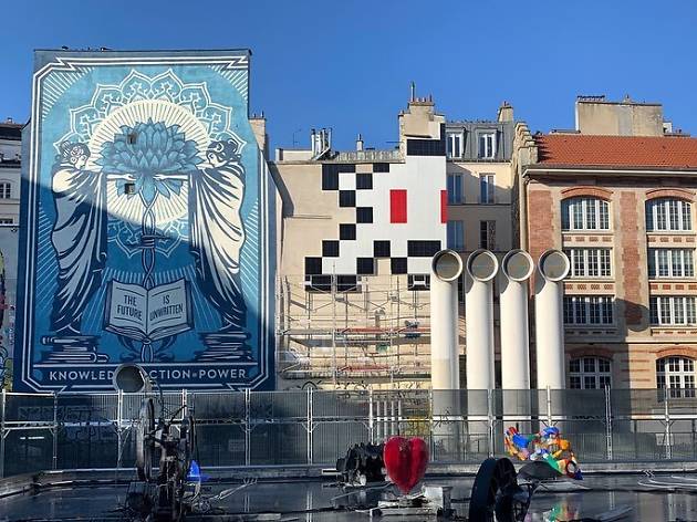 Le plus grand Invader inauguré à Beaubourg ! Le plus grand Invader inauguré à Beaubourg !
