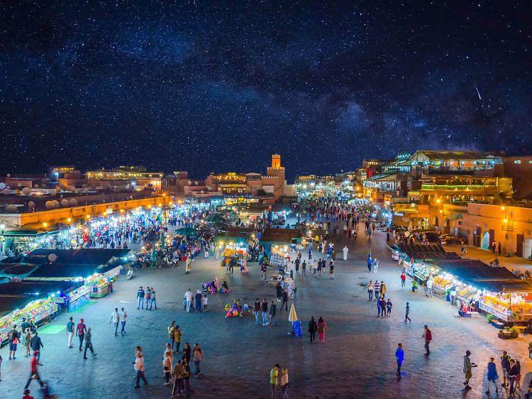 Jemaa el-Fna stalls