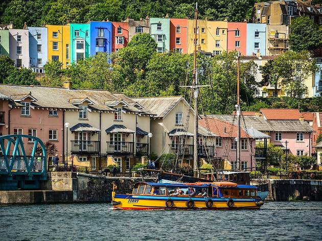 A ferry in Bristol harbour