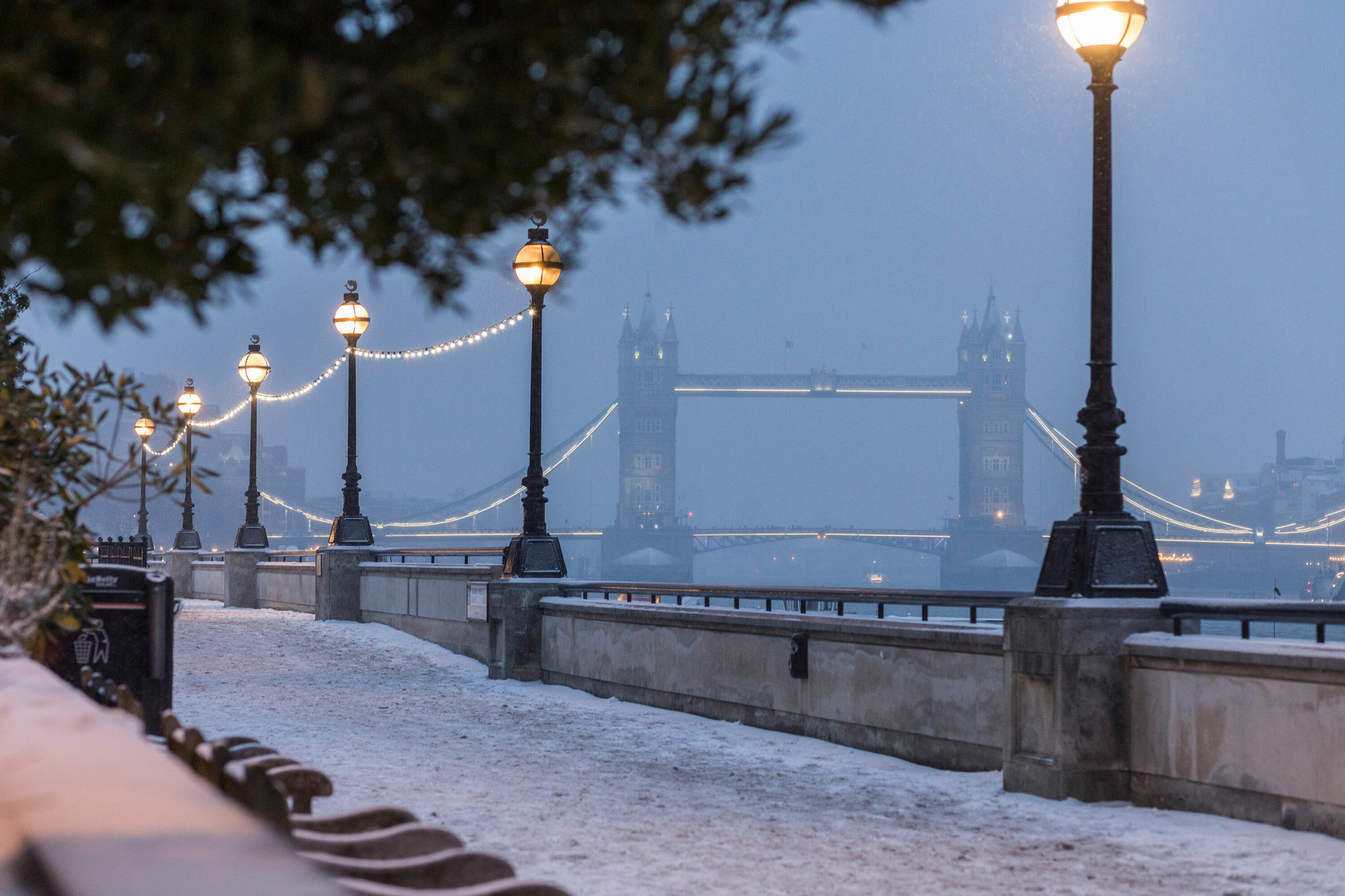 London Snow Christmas