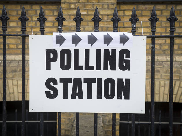Polling station stock image Polling station stock image