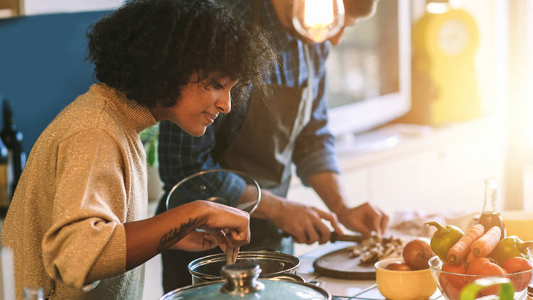 Create a romantic meal together