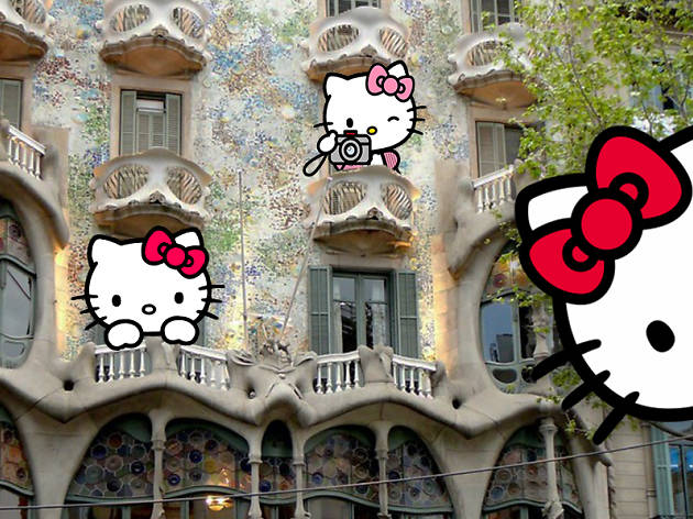 Hello Kitty y Casa Batlló Hello Kitty i la Casa Batlló
