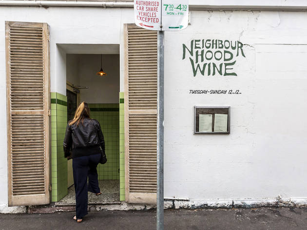 Exterior entrance at Neighbourhood Wine Exterior entrance at Neighbourhood Wine