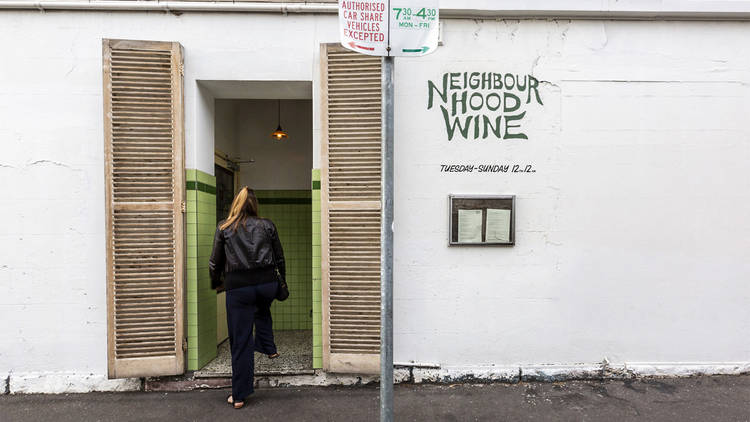 Exterior entrance at Neighbourhood Wine