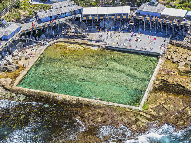Wylie's Baths Aerial view of Wylie's Baths in Coogee