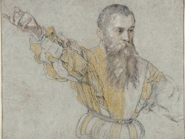 Giuseppe Porta. Bearded Man with his Right Arm Raised, 1562/64.