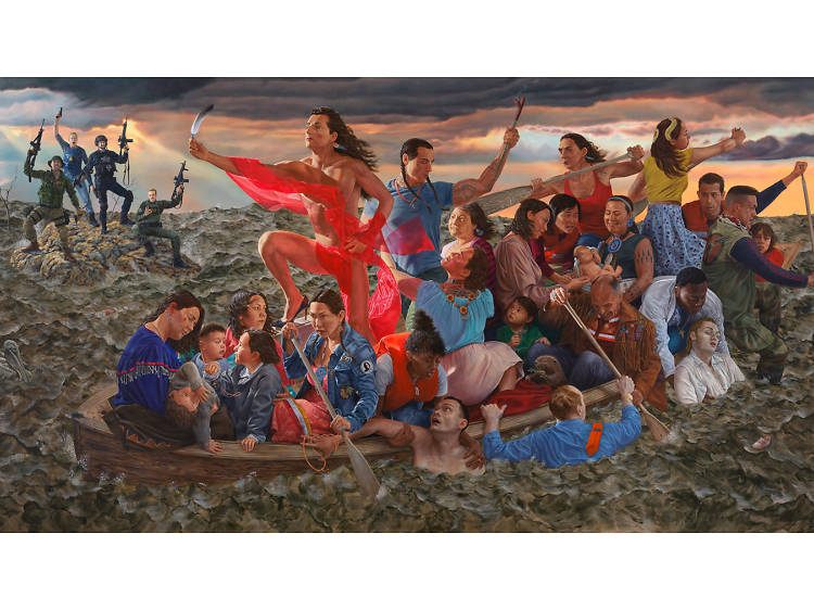 “The Great Hall Commission: Kent Monkman, mistikôsiwak (Wooden Boat People)”