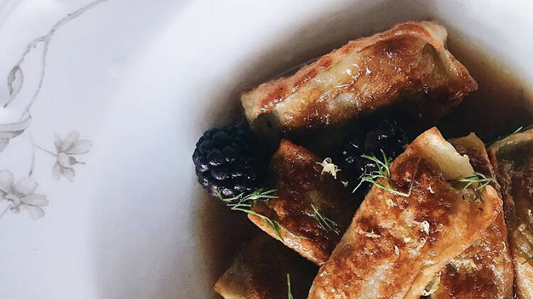 Oxtail pierogi at Freedman’s