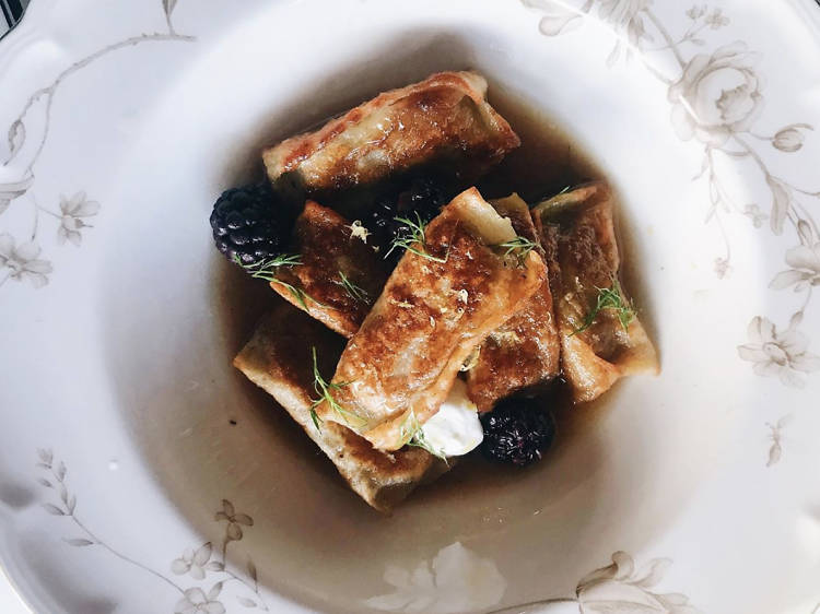 Oxtail pierogi at Freedman’s