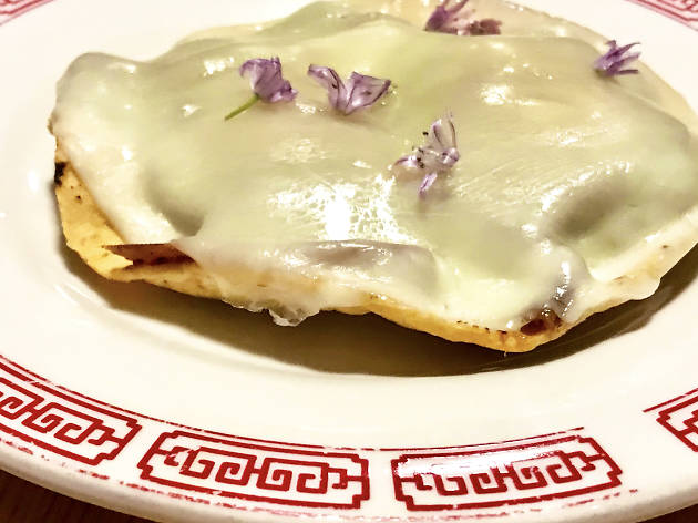 Dandi beef tongue jjim tostada
