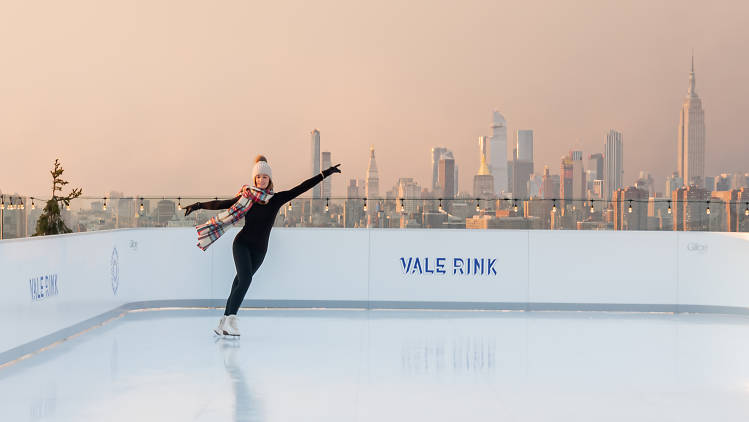 New rooftop "ice" skating rink at the William Vale 