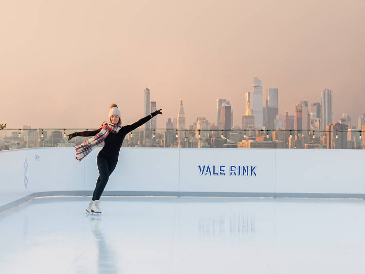 New rooftop "ice" skating rink at the William Vale 