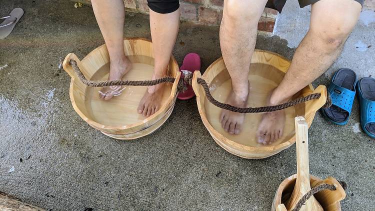 Soak your feet at Sembawang Hot Spring Park