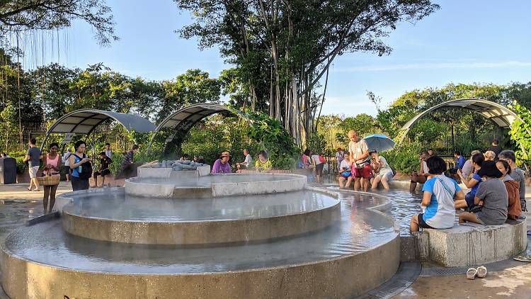 Soak your feet in a hot spring