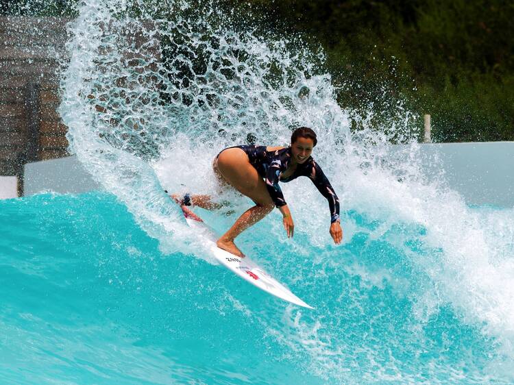 People surfing at Urban Surf