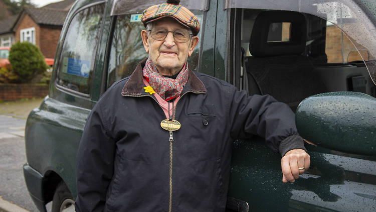 Alec Curtis is London's oldest black-cab driver