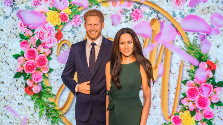 Megan Markle and Prince Harry at Madame Tussauds 