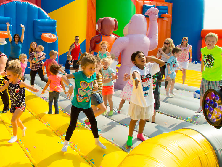 World's largest bounce house is NYC-bound