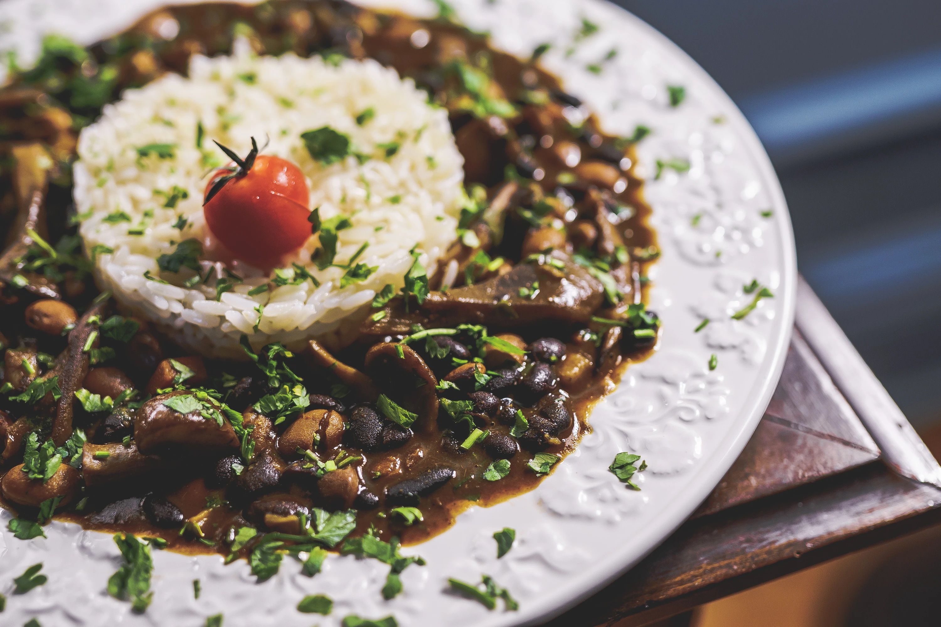 Feijoada de cogumelos 