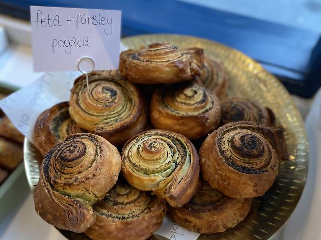 Oklava Bakery + Wine Feta and Parsley Pogaca