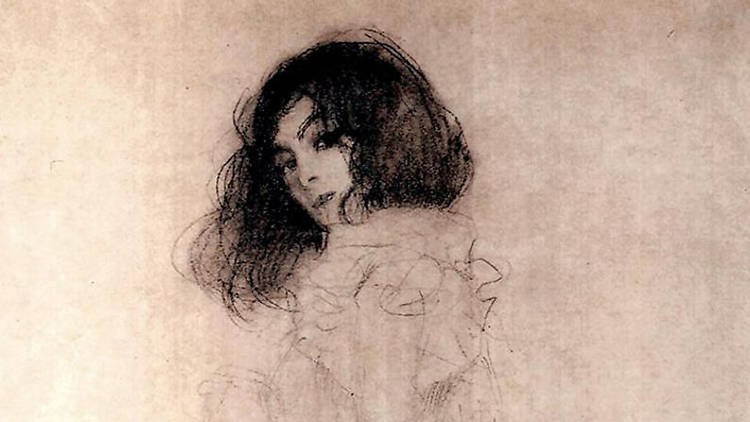 Portrait of a Young Woman by Gustav Klimt