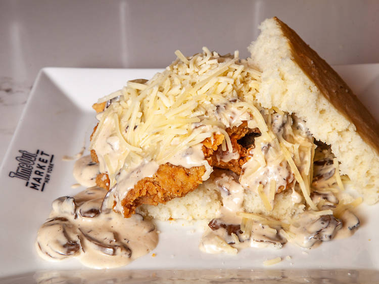 Food Envy: Jacob's Pickles's Mushroom Gravy Fried Chicken Sandwich