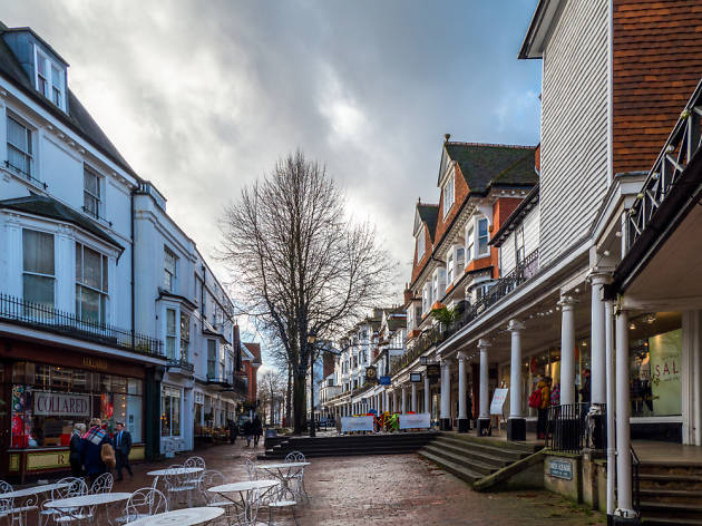 View of the Pantiles in Royal Tunbridge Wells View of the Pantiles in Royal Tunbridge Wells