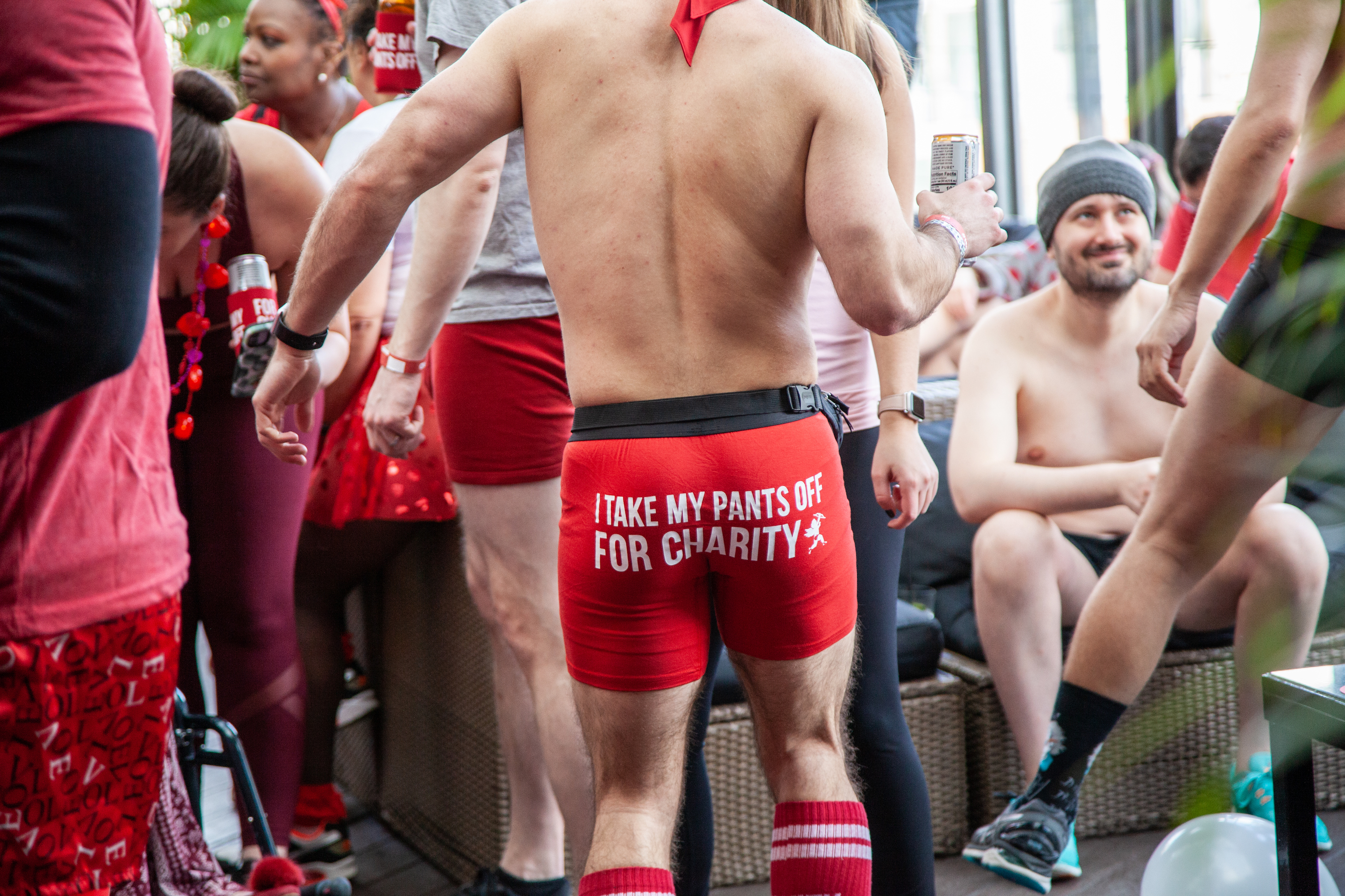 See photos of New Yorkers running in their underwear at this