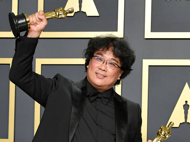 Bong Joon-ho wearing Burberry at Oscars