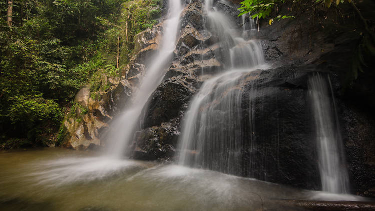 Kanching Rainforest Waterfall 