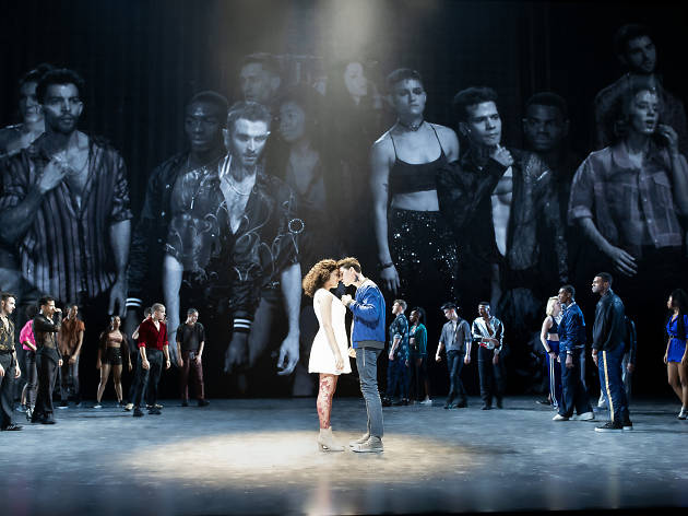 Shereen Pimentel, Isaac Powell and the cast of West Side Story