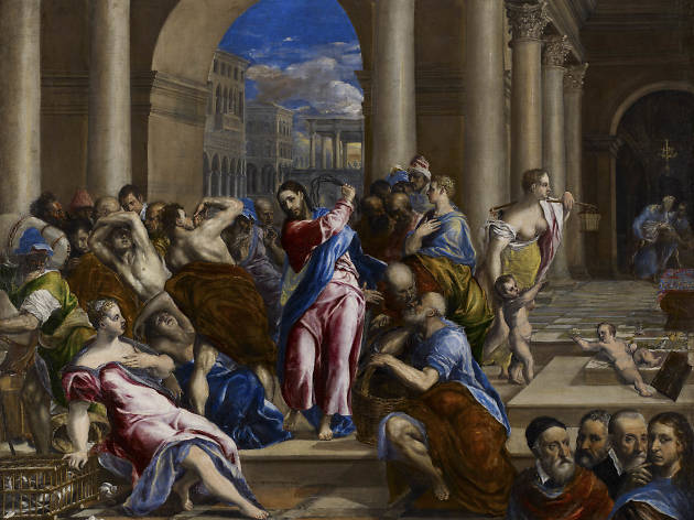 El Greco (Domenikos Theotokopoulos). Christ Driving the Money Changers from the Temple, about 1570. El Greco (Domenikos Theotokopoulos). Christ Driving the Money Changers from the Temple, about 1570.