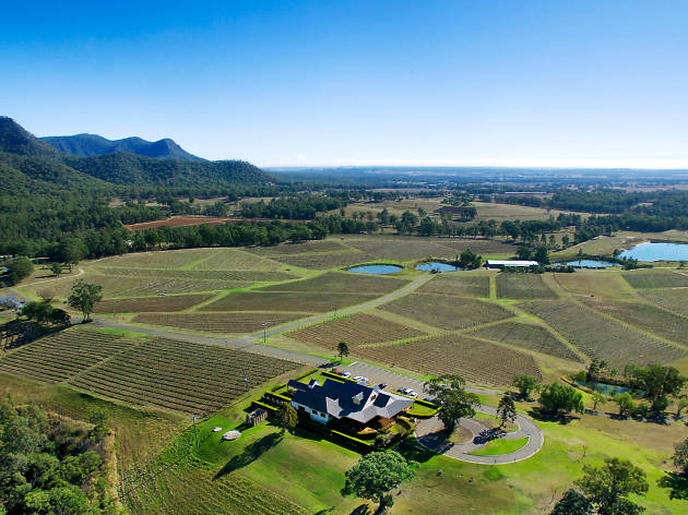 Audrey Wilkinson Winery Drone shot of Audrey Wilkinson Winery
