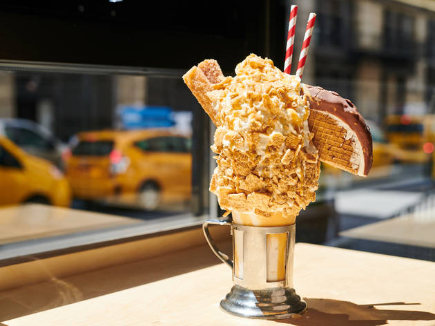 Churro Taco Milkshake Black Tap