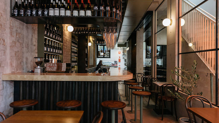 The interiors of DOC Pizzeria and Mozzarella Bar